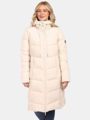 Kilpi Płaszcz pikowany "Sali" w kolorze beżowym rozmiar: 44. Brązowe płaszcze damskie Kilpi, s, bez wzorów, bez kaptura. Za 491.99 zł.