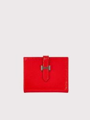 Lucky Bees Portfel "Helsinki" w kolorze czerwonym - 12 x 10 x 1,5 cm rozmiar: onesize. Czerwone portfele damskie Lucky Bees, bez wzorów, z materiału. Za 73.99 zł.