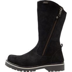 Zebra Schuhe AYLA Śniegowce black. Czarne buty zimowe chłopięce Zebra Schuhe, z motywem zwierzęcym, z futra. W wyprzedaży za 321.30 zł.