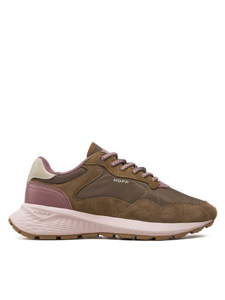 HOFF Sneakersy Budapest 22435001 Beżowy. Brązowe obuwie sportowe damskie HOFF, ze skóry, bez zapięcia. Za 529.99 zł.