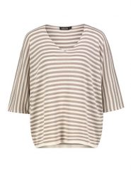 Sublevel Sweter w kolorze brązowo-białym rozmiar: M/L. Białe swetry klasyczne damskie Sublevel, l, bez kołnierzyka. Za 127.35 zł.