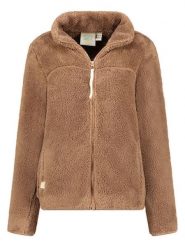 Geographical Norway Kurtka polarowa "Upaz" w kolorze jasnobrązowym rozmiar: S. Brązowe kurtki damskie Geographical Norway, s, bez wzorów, z polaru, bez kaptura. Za 91.12 zł.