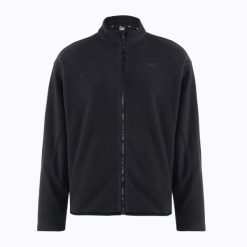 Kurtka do biegania damska PUMA Winter Tech Polar Fleece. Czarne kurtki damskie Puma, bez wzorów, z polaru, bez kaptura. Za 299.99 zł.