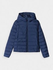 4F Kurtka pikowana w kolorze granatowym rozmiar: S. Niebieskie kurtki damskie 4F, s, bez wzorów, bez kaptura. Za 153.34 zł.