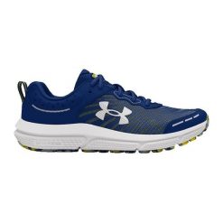 Buty do biegania damskie Under Armour. Niebieskie obuwie sportowe damskie Under Armour, bez zapięcia, do biegania. Za 249.50 zł.