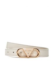 Guess Pasek Damski BW9270 P5320 Biały. Białe paski damskie Guess, z aplikacjami, ze skóry. Za 139.99 zł.