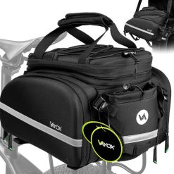 Torba rowerowa na bagażnik VAYOX VA0346 wodoodporna rozkładana 35L. Czarne torebki klasyczne damskie VAYOX, na ramię, bez dodatków. Za 229.00 zł.