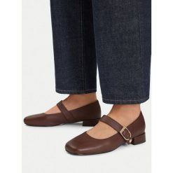Baleriny U.S. Polo Assn. Brązowe balerinki damskie U.S. Polo Assn., bez wzorów. Za 299.99 zł.