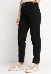 Czarne Jeansy Mom Fit z Elastycznej Bawełny Lapiras. Czarne jeansy damskie Born2be, z podwyższonym stanem. Za 84.99 zł.