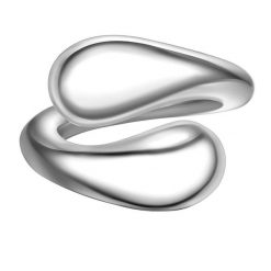 Yokoamii Pierscionek z metalowego stopu w srebrze Pierścionki 1 ct Damski. Szare pierścionki damskie Yokoamii, metalowe. Za 159.99 zł.