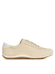 Geox Sneakersy D Vega D3509A 022Y3 C0135 Beżowy. Brązowe obuwie sportowe damskie Geox, ze skóry, bez zapięcia. Za 399.99 zł.