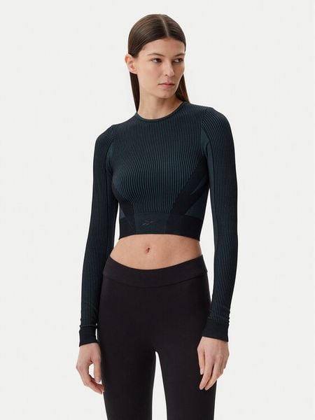 Reebok Koszulka techniczna LAB Seamless 118570 Czarny Slim Fit. Czarne koszulki damskie Reebok, xs, bez wzorów, z syntetyku, bez kołnierzyka, bez ramiączek. Za 169.99 zł.