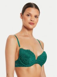 Guess Biustonosz push-up O4YC15 KCC70 Zielony Regular Fit. Zielone biustonosze Guess, z aplikacjami, z syntetyku. Za 189.99 zł.