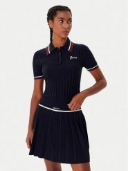 Guess Sweter V5BP04 Z1152 Granatowy Regular Fit. Niebieskie swetry klasyczne damskie Guess, xl, bez kołnierzyka. Za 239.99 zł.