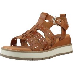 Sandały CARMELA 163252C Brązowy. Brązowe sandały damskie Carmela, bez wzorów, ze skóry, bez obcasa, bez zapięcia. Za 317.99 zł.