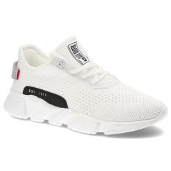 Białe Sneakersy Big Star Damskie Buty Sportowe. Białe obuwie sportowe casual damskie Big Star, z materiału. Za 189.00 zł.
