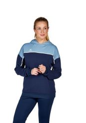 Sweat bluza z kapturem dla kobiet Erima Change. Niebieskie bluzy damskie Erima, bez wzorów, z materiału, z kapturem. Za 263.15 zł.