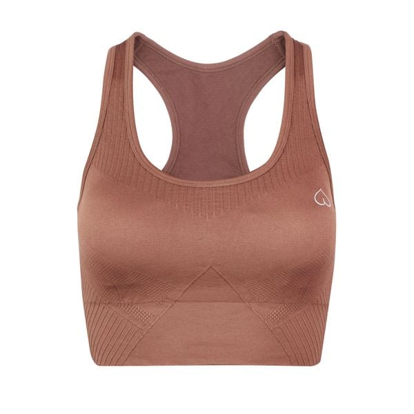 Stanik Sportowy BeShaped Femme Force Bezszwowy. Czerwone biustonosze sportowe damskie BESHAPED, bez wzorów, z nylonu. W wyprzedaży za 143.20 zł.