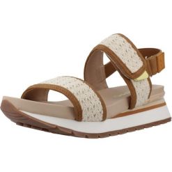 Sandały GIOSEPPO 78121G Beżowy. Brązowe sandały damskie Gioseppo, bez wzorów, z syntetyku, bez obcasa, bez zapięcia. Za 343.99 zł.