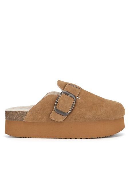 Badura Klapki TS6207-02 Brązowy. Brązowe klapki damskie Badura, bez wzorów, ze skóry, bez obcasa, bez zapięcia. Za 139.99 zł.