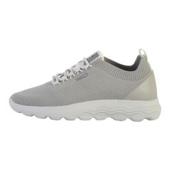 Tenisówki Geox Model D Spherica Kolor Szary. Szare trampki damskie Geox, bez wzorów, z materiału, bez zapięcia. Za 449.75 zł.