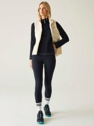 Regatta Legginsy funkcyjne "Monira" w kolorze granatowym rozmiar: 44. Niebieskie legginsy damskie Regatta, bez wzorów, z materiału. Za 83.03 zł.