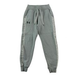 Spodnie dresowe damskie Under Armour Performance Fleece. Szare spodnie sportowe damskie Under Armour, s, bez wzorów, z dresówki, do biegania. Za 106.46 zł.