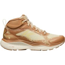 Keen Leiki Mid WP damskie buty trekkingowe Safari/Chipmunk. Brązowe obuwie trekkingowe damskie Keen, bez zapięcia. Za 517.99 zł.