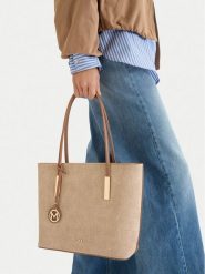 MEXX Torebka CEO-MEXX-X-007-09 Beżowy. Brązowe torebki klasyczne damskie Mexx, z materiału, bez dodatków. Za 139.99 zł.