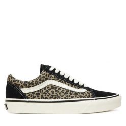 Tenisówki Vans. Czarne trampki damskie Vans, bez wzorów, bez zapięcia. Za 279.99 zł.