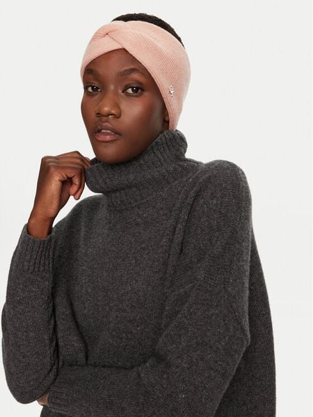 Calvin Klein Zestaw czapka i opaska K60K612622 Różowy. Czerwone czapki damskie Calvin Klein, bez wzorów, z wełny. Za 249.99 zł.