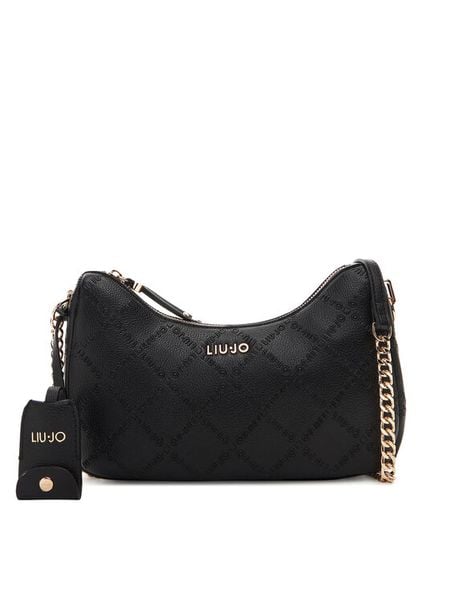 Liu Jo Torebka Ecs S Hobo AF5056 E0538 Czarny. Czarne torebki wieczorowe damskie Liu Jo, bez wzorów, ze skóry, bez dodatków. Za 339.99 zł.