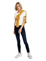 Tom Tailor Dżinsy - Slim fit - w kolorze granatowym rozmiar: XS/L32. Niebieskie jeansy damskie Tom Tailor. Za 61.46 zł.
