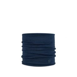 Komin wielofunkcyjny z wełny merynosów Buff Merino Heavyweight. Niebieskie kominy damskie Buff, bez wzorów, z wełny. Za 145.92 zł.