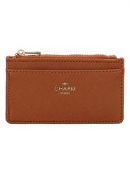 Charm Portfel "Birmingham" w kolorze jasnobrązowym - 13,5 x 7,5 x 0,5 cm rozmiar: onesize. Brązowe portfele damskie Charm, bez wzorów, z materiału. Za 26.99 zł.