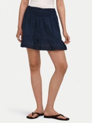 ONLY Spódnica mini Katti 15376205 Granatowy Regular Fit. Niebieskie spódnice damskie Only, s, bez wzorów, z bawełny, mini. Za 129.99 zł.