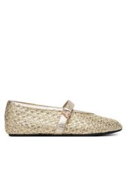 Patrizia Pepe Baleriny PPJ376.27 Złoty. Żółte balerinki damskie Patrizia Pepe, bez wzorów, ze skóry. Za 539.99 zł.