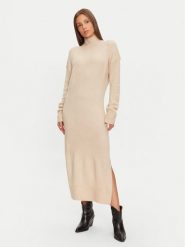 Brave Soul Sukienka dzianinowa LKD-230MINGLGBST Beżowy Regular Fit. Brązowe sukienki damskie Brave Soul, bez wzorów, z dzianiny, bez ramiączek. Za 69.99 zł.