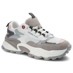 Białe Sneakersy Cross Jeans Damskie Stylowe Buty. Białe obuwie sportowe damskie Cross Jeans, na wiosnę, z jeansu, bez zapięcia. Za 165.00 zł.