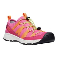 Buty juniorskie KEEN Motozoa Sneaker. Czerwone obuwie trekkingowe damskie Keen, bez zapięcia. Za 249.99 zł.