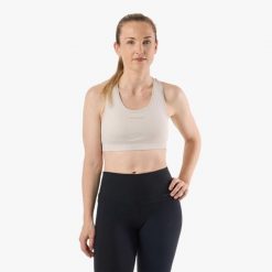 Biustonosz sportowy Trening Damska Swedemount Core Light Support Oddychający. Szare biustonosze sportowe damskie SWEDEMOUNT, bez wzorów, z tkaniny. W wyprzedaży za 116.99 zł.