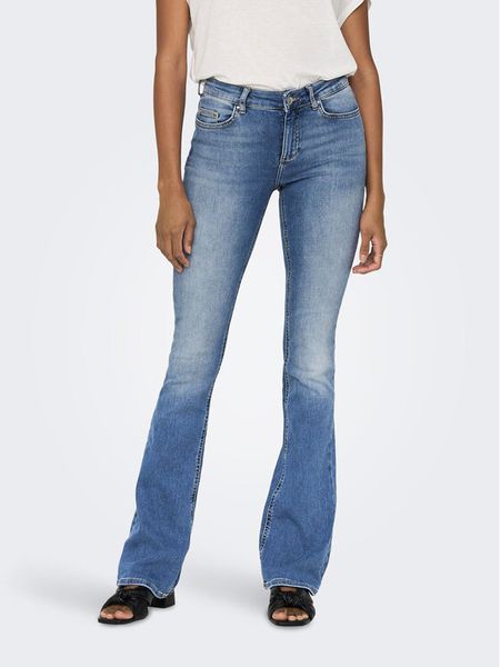 ONLY Jeansy Blush 15245444 Niebieski Flared Fit. Niebieskie jeansy damskie Only. Za 159.99 zł.