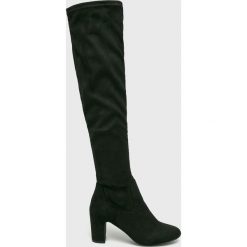 Bullboxer - Kozaki. Czarne kozaki damskie Bullboxer, z materiału. Za 299.90 zł.