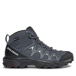 Trekkingi Salomon. Czarne obuwie trekkingowe damskie Salomon, z gore-texu, bez zapięcia. Za 469.99 zł.