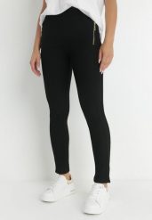 Czarne Legginsy Amiata. Czarne legginsy damskie Born2be, l, bez wzorów, z dzianiny. Za 34.99 zł.