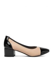 JENNY Czółenka CEO-WS24030-01 Beżowy. Brązowe czółenka damskie Jenny, bez wzorów, z materiału, bez obcasa. Za 119.99 zł.