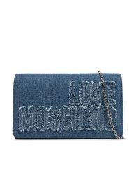 LOVE MOSCHINO Torebka JC4247PP0MKM0750 Niebieski. Niebieskie torebki wieczorowe damskie Love Moschino, bez wzorów, z materiału, bez dodatków. Za 349.99 zł.