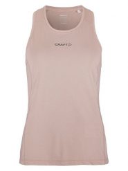 Craft Top sportowy "ADV Essence" w kolorze beżowym rozmiar: L. Brązowe koszulki sportowe damskie Craft, l, bez wzorów, bez ramiączek, outdoorowe. Za 60.99 zł.