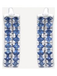 ATELIER DU DIAMANT Złote kolczyki-kreole "Faye" z szafirami rozmiar: onesize. Niebieskie kolczyki damskie ATELIER DU DIAMANT, z szafirem, złote. Za 1,296.99 zł.