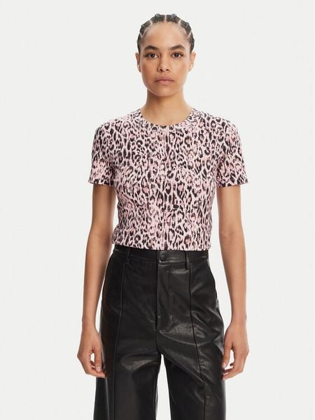 Just Cavalli T-Shirt 78PAHE06 Kolorowy Regular Fit. T-shirty damskie Just Cavalli, m, bez wzorów, z bawełny, bez kołnierzyka. Za 339.99 zł.